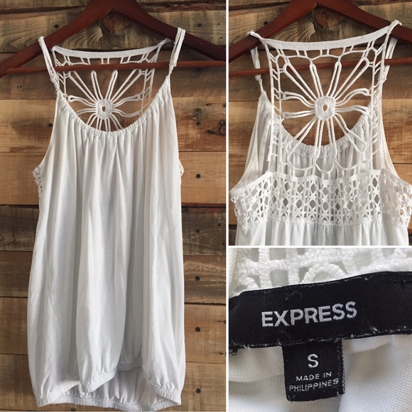 crochet back tank top